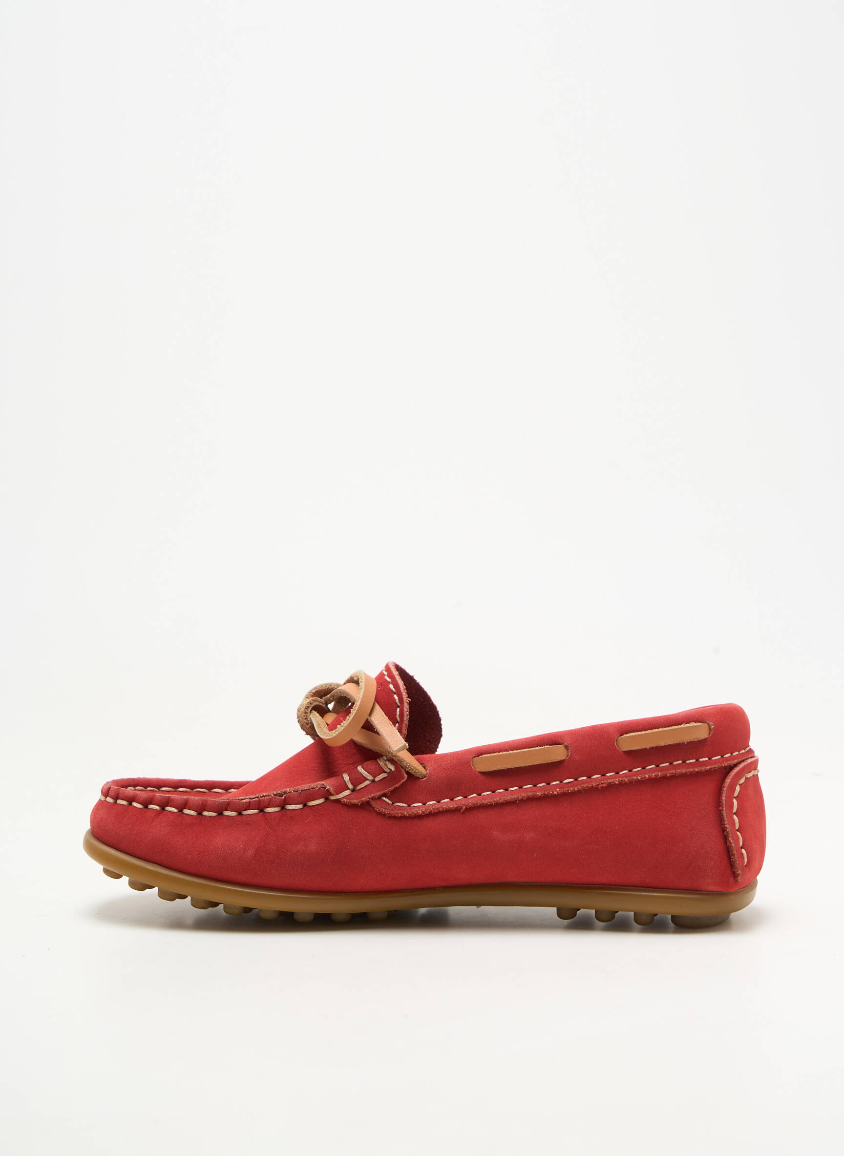 Mocassins bout rond bout rond rouge HUSH PUPPIES garçon