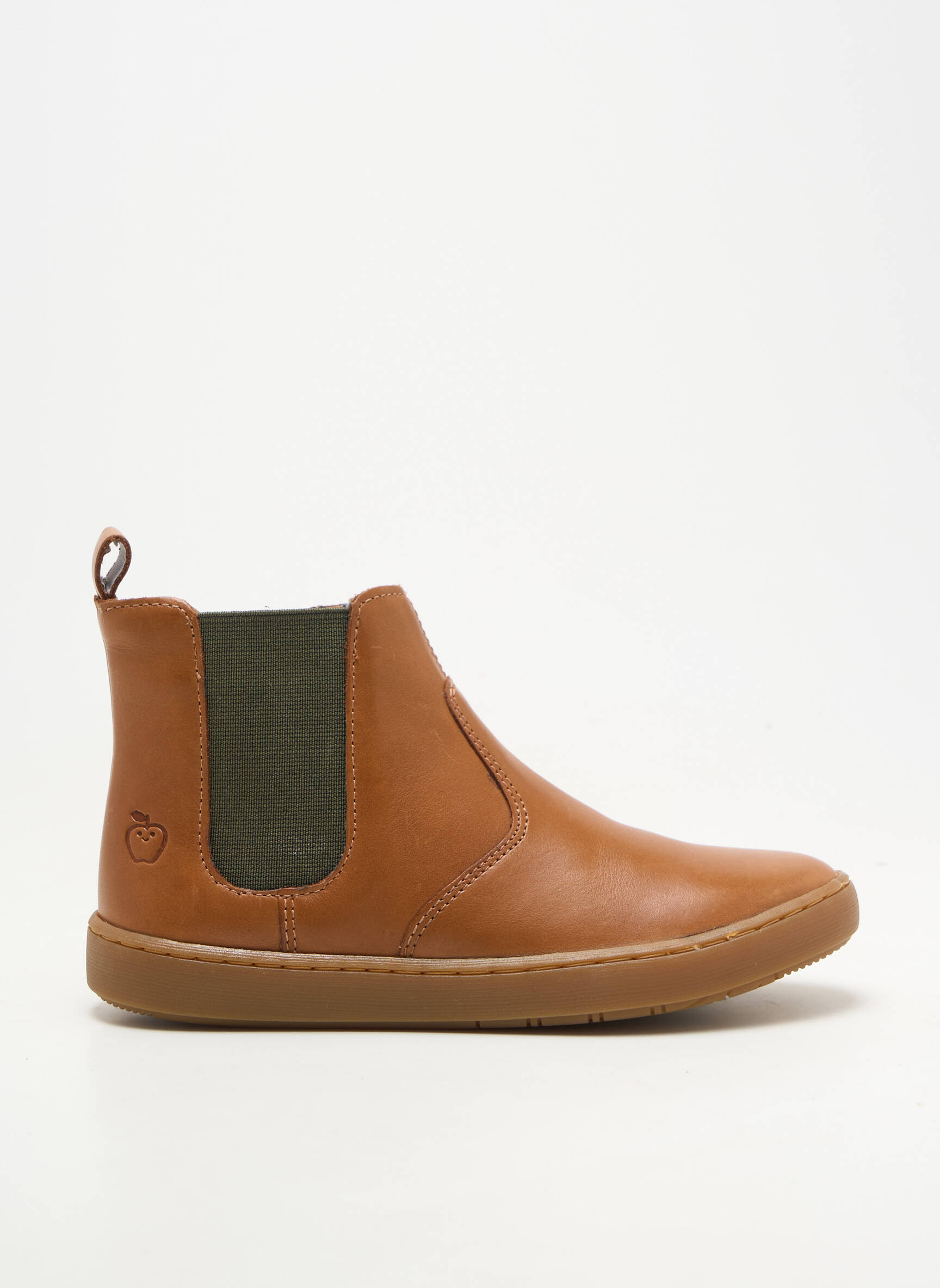 Bottines/boots matière lisse bout rond marron SHOO POM garçon