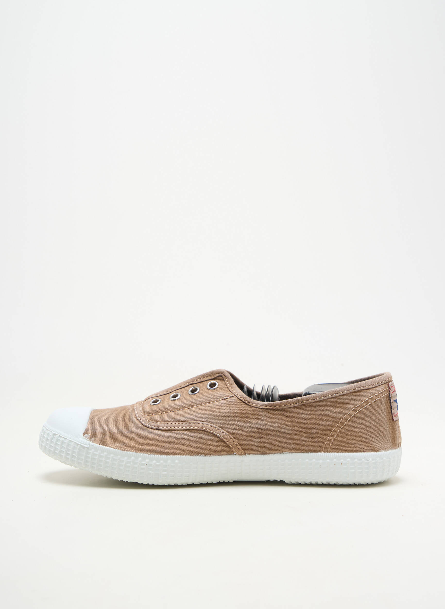 Baskets fermeture lacets chiquet beige CIENTA fille