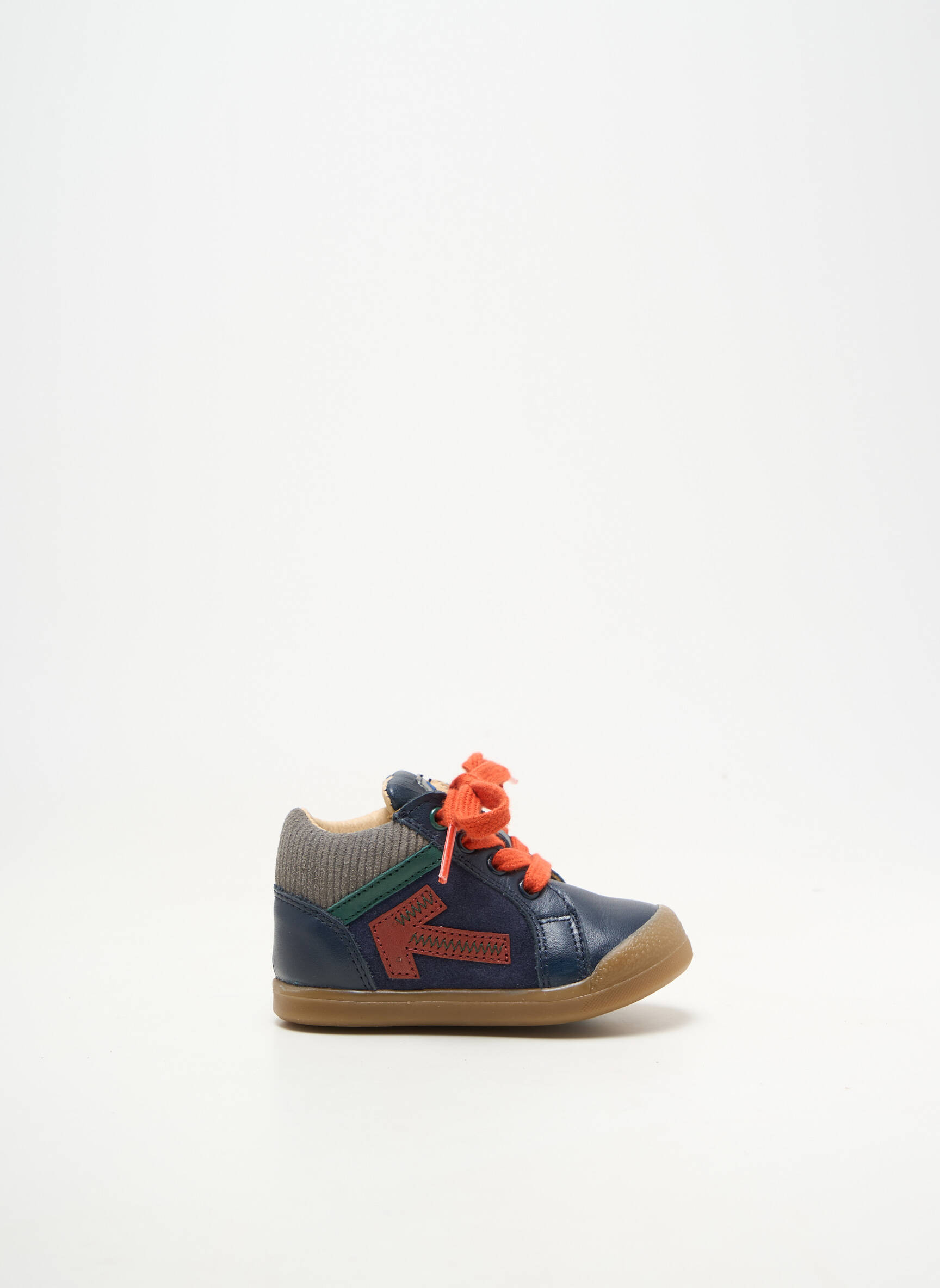 Bottillons nubuck bout rond bleu ACEBOS garçon
