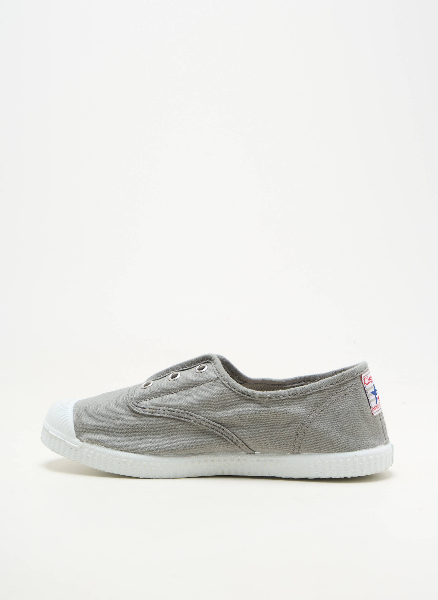 Baskets fermeture lacets bout rond gris CIENTA fille