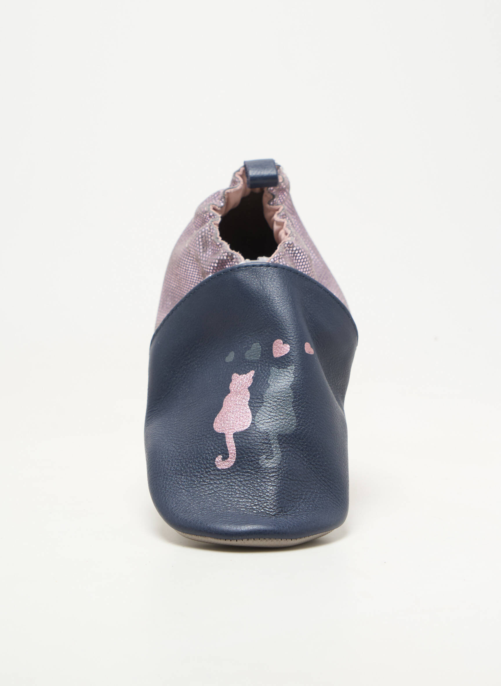 Chaussons/pantoufles fermeture elastique bout rond bleu ROBEEZ fille