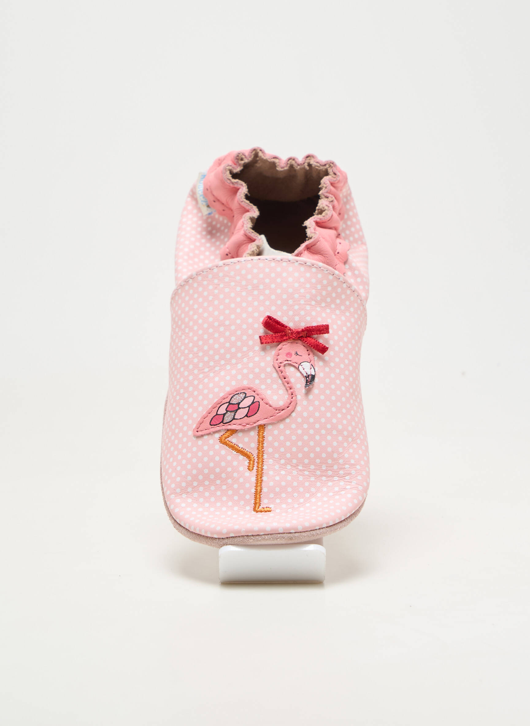 Chaussons/pantoufles matière lisse bout rond rose ROBEEZ fille