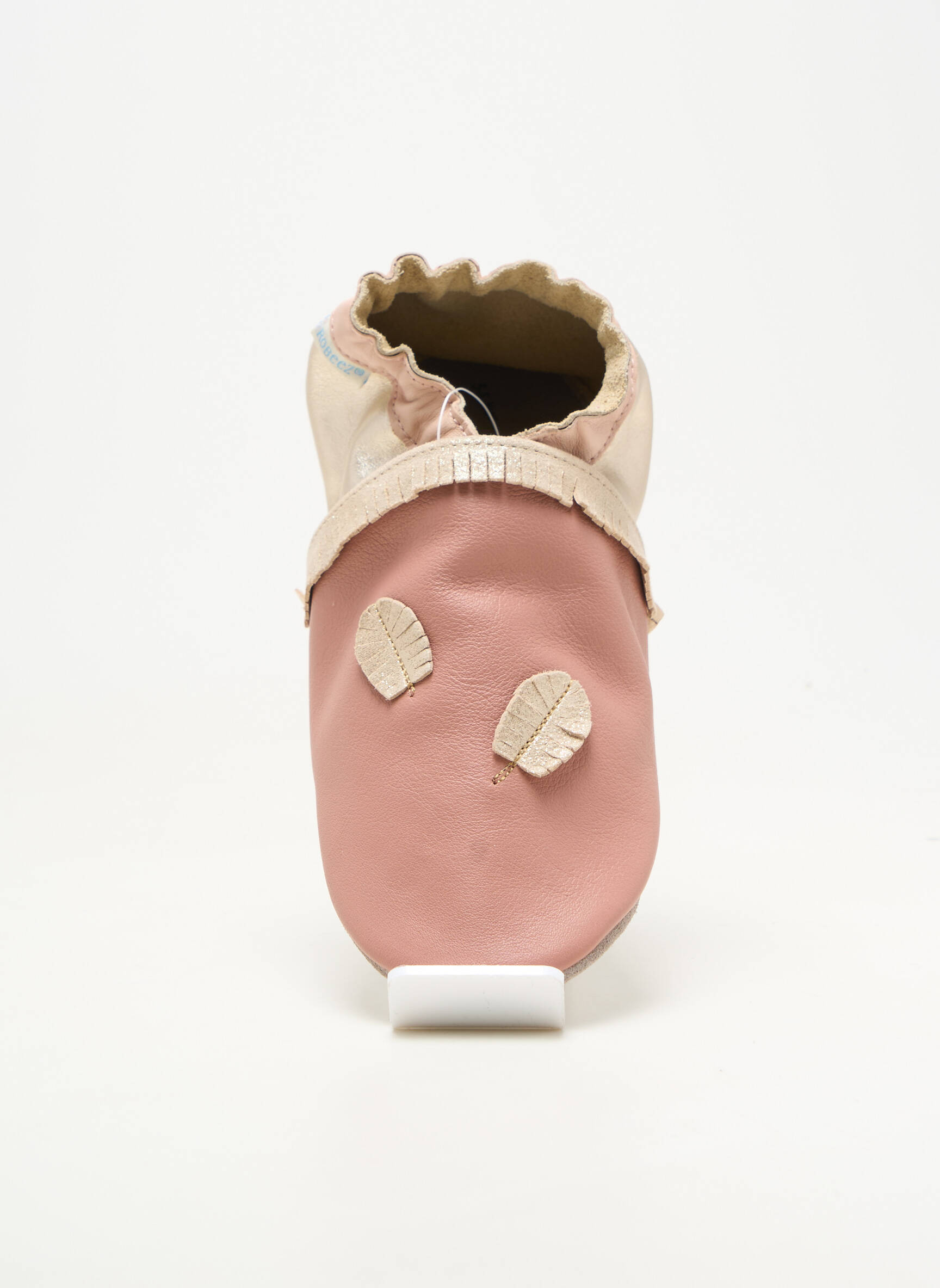 Chaussons/pantoufles matière lisse bout rond rose ROBEEZ fille