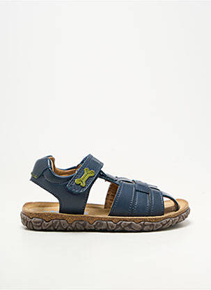 Sandales/nu pieds matière lisse bout rond bleu STONES AND BONES garçon