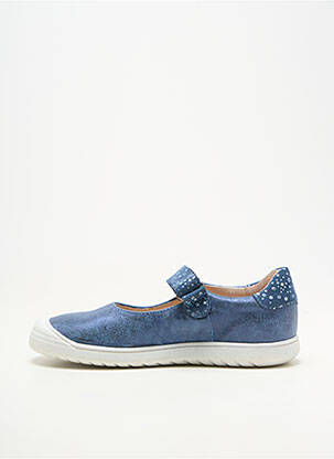 Ballerines matière lisse bout rond bleu ACEBOS fille