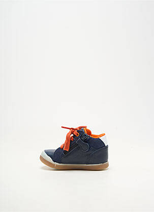 Baskets fermeture lacets bout rond bleu ACEBOS garçon
