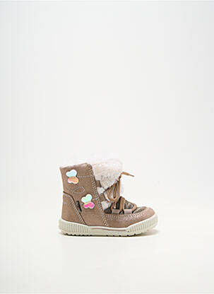 Bottines/boots fourrée bout rond beige PRIMIGI fille