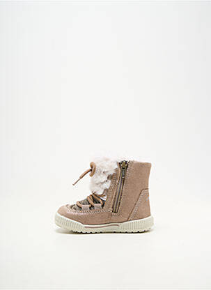 Bottines/boots fourrée bout rond beige PRIMIGI fille