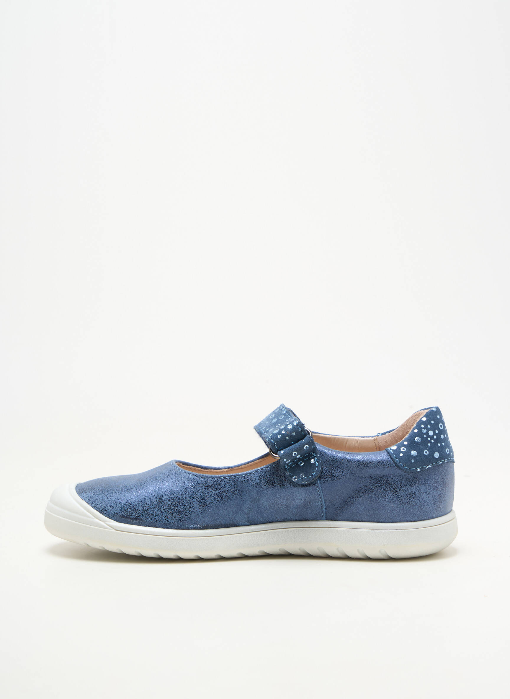Ballerines matière lisse bout rond bleu ACEBOS fille