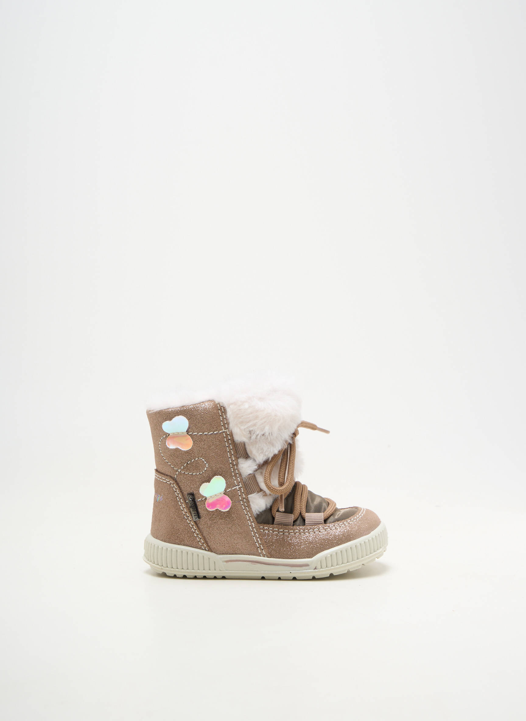 Bottines/boots fourrée bout rond beige PRIMIGI fille