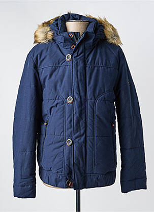 Parka manches longues sans capuche bleu CALAMAR homme