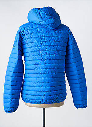 Doudoune manches longues a capuche bleu NORTH VALLEY homme
