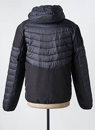 Doudoune manches longues a capuche noir NORTH VALLEY homme