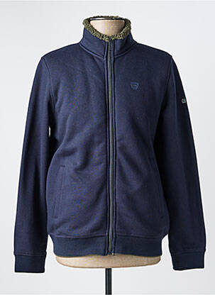 Veste casual resserrée sur le bas bleu ELLE EST OU LA MER homme