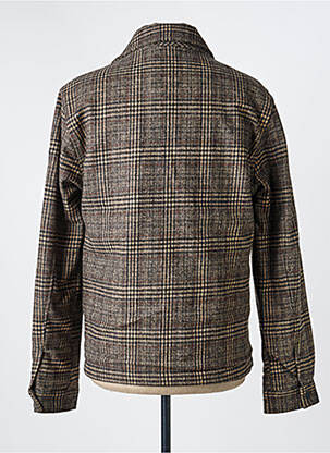 Manteau court col chemisier sans capuche beige NO EXCESS homme