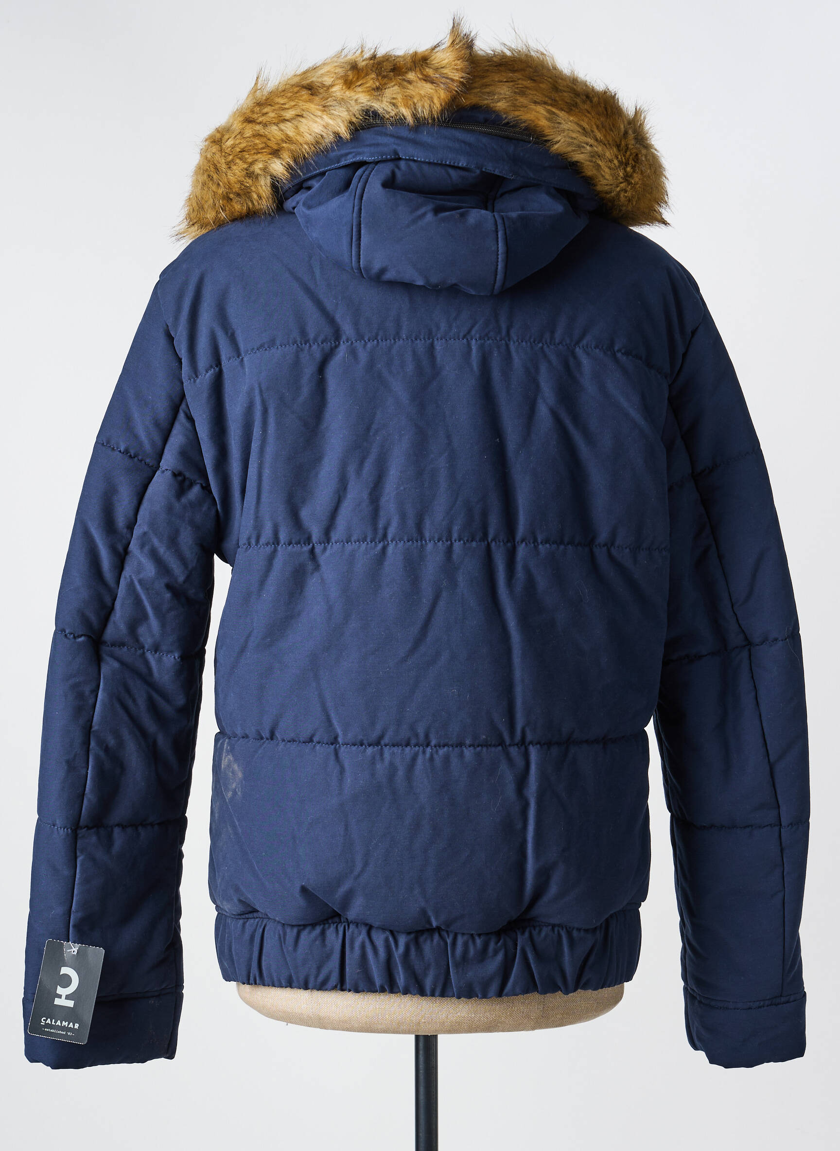 Parka manches longues sans capuche bleu CALAMAR homme