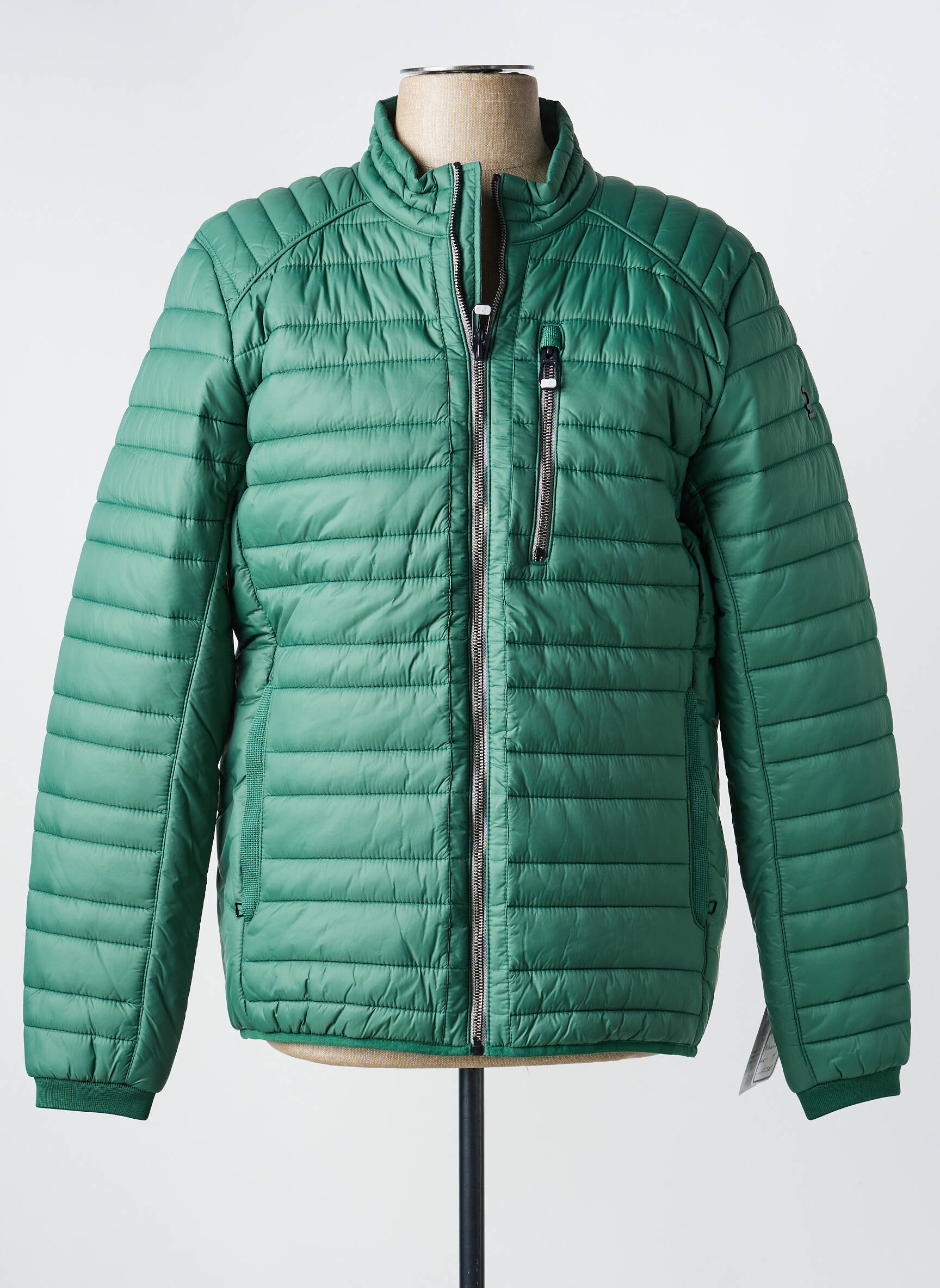 Doudoune manches longues sans capuche vert CALAMAR homme