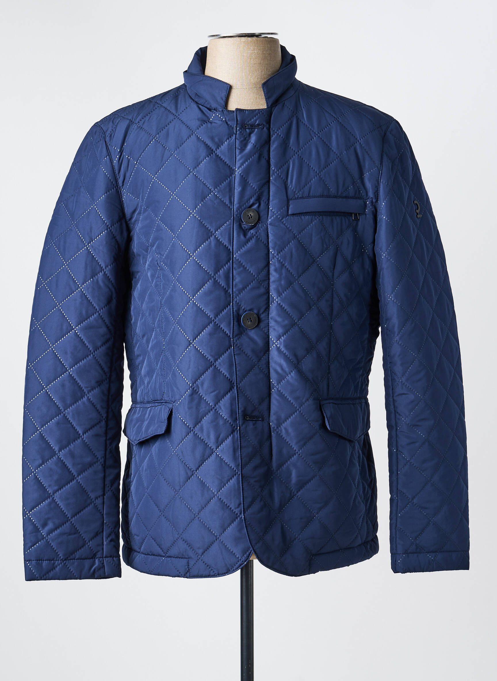 Doudoune manches longues sans capuche bleu CALAMAR homme
