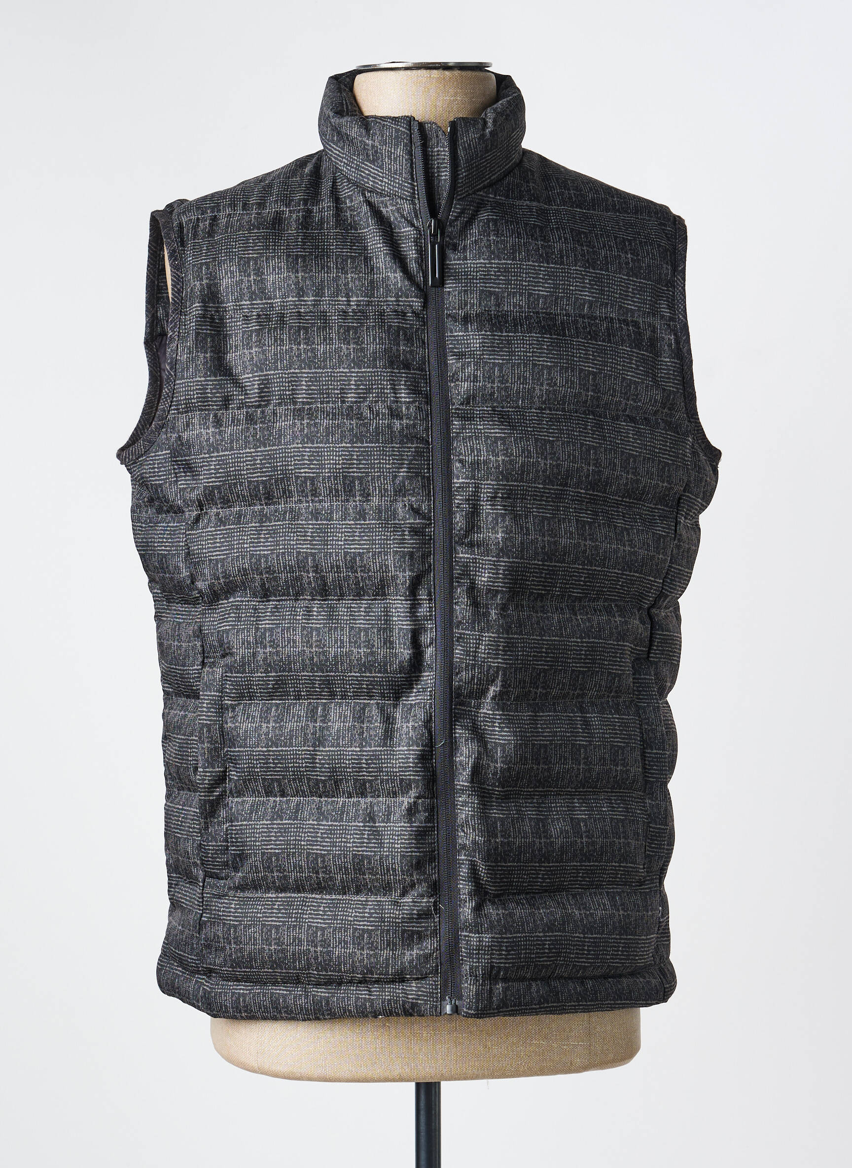 Doudoune fermeture zippée sur le devant sans capuche noir SHUTTON BLUE homme