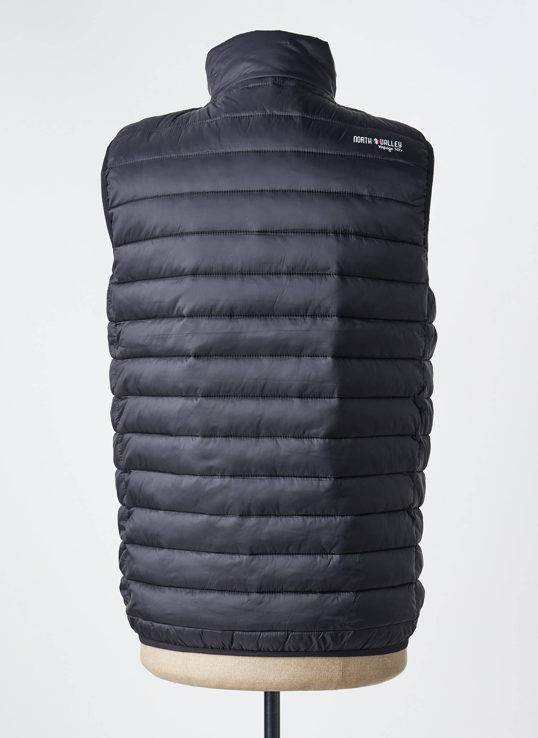 Doudoune poches sans capuche noir NORTH VALLEY homme