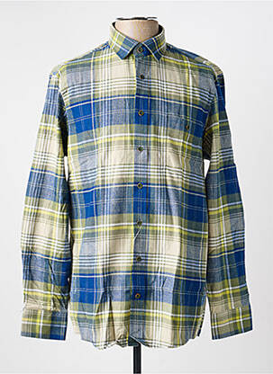 Chemise manches longues imprimé fantaisie bleu REDMOND homme