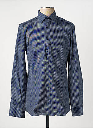 Chemise manches longues imprimé fantaisie bleu MARVELIS homme