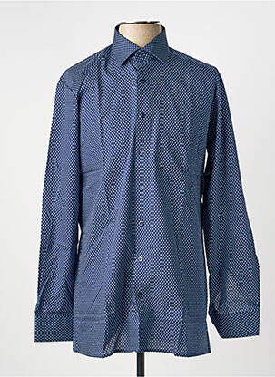 Chemise manches longues imprimé fantaisie bleu MARVELIS homme
