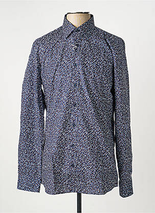 Chemise manches longues manches longues bleu MARVELIS homme