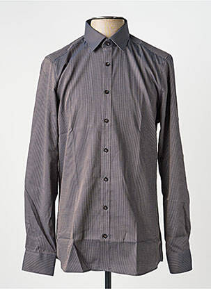 Chemise manches longues imprimé fantaisie gris MARVELIS homme