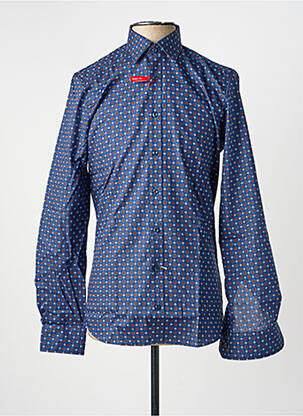 Chemise manches longues imprimé fantaisie bleu MARVELIS homme