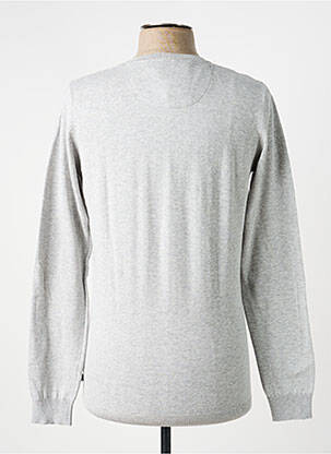 Pull col v manches longues gris TIFFOSI homme