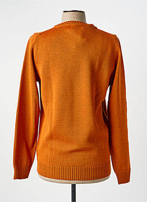 Pull col rond manches longues orange OCEAN homme