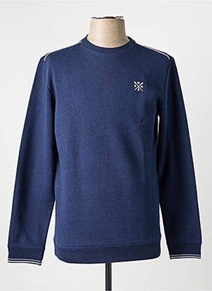 Sweat-shirt manches longues manches longues bleu ELLE EST OU LA MER homme