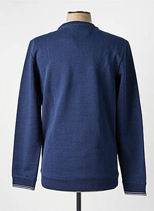 Sweat-shirt manches longues manches longues bleu ELLE EST OU LA MER homme