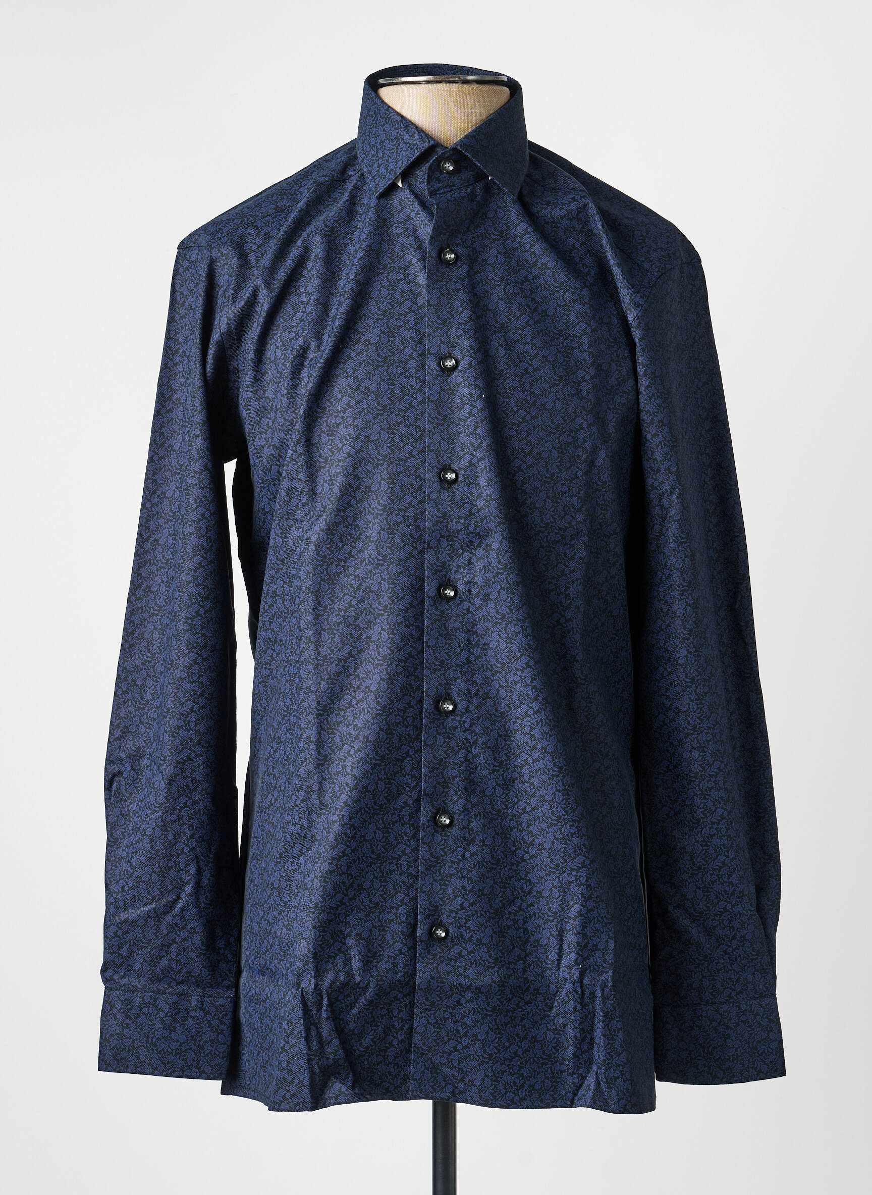 Chemise manches longues imprimé fantaisie bleu MARVELIS homme