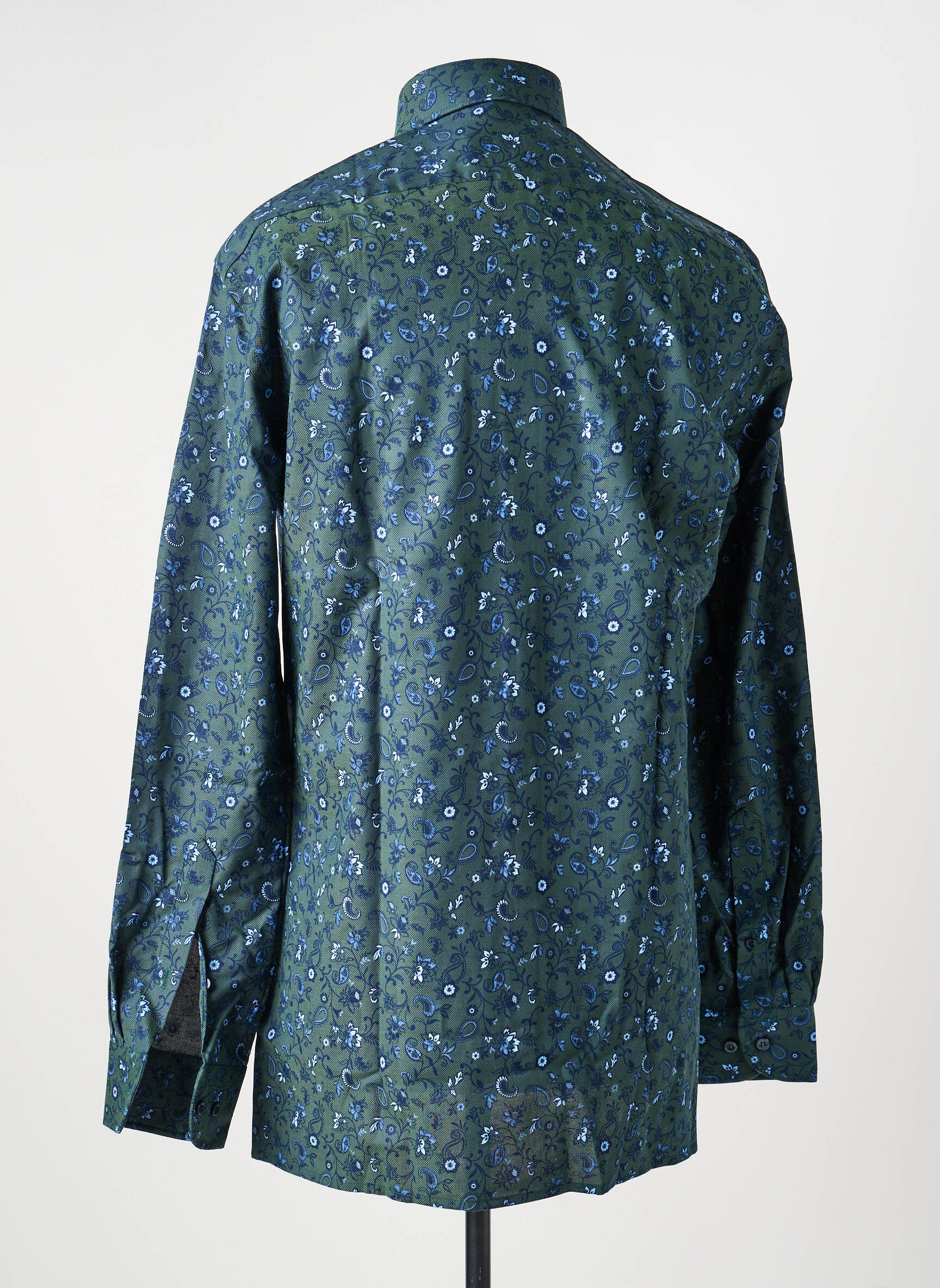 Chemise manches longues imprimé fantaisie vert MARVELIS homme