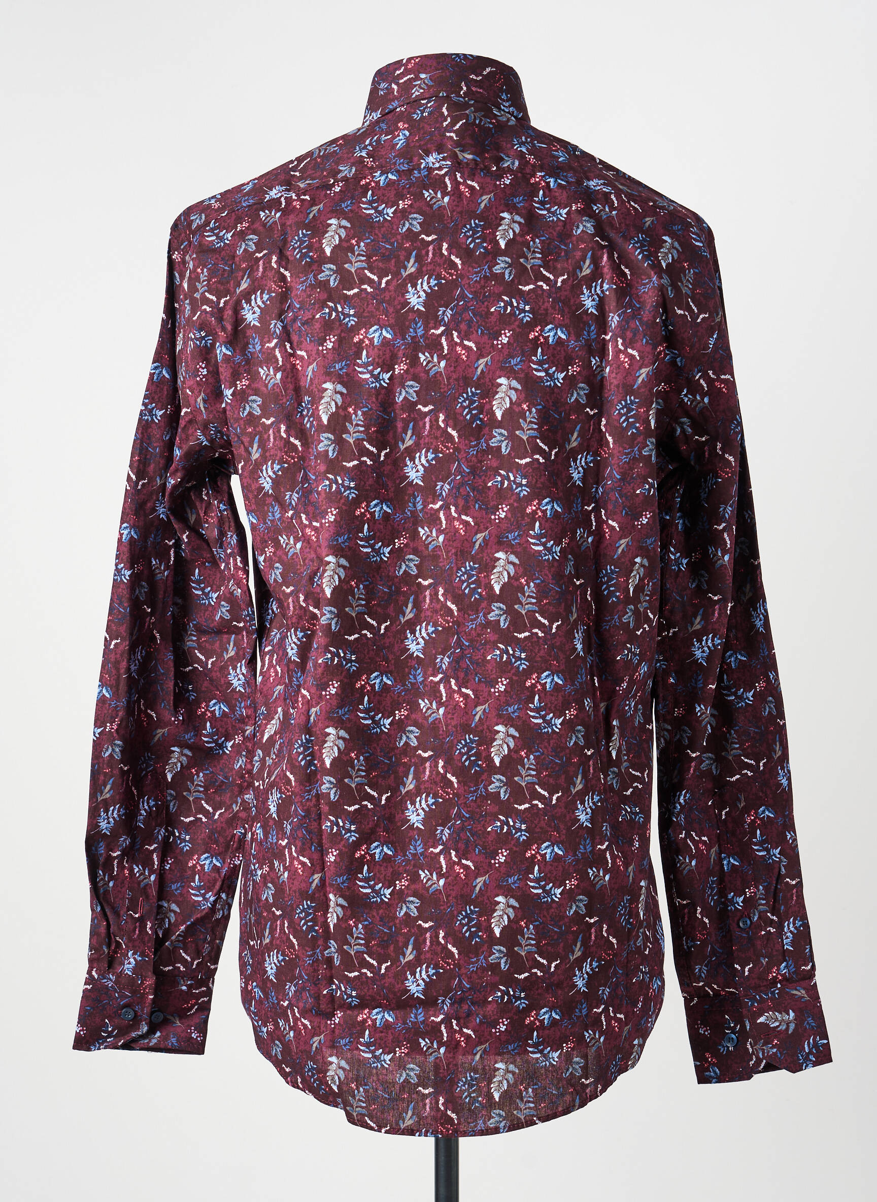 Chemise manches longues imprimé fantaisie violet MARVELIS homme