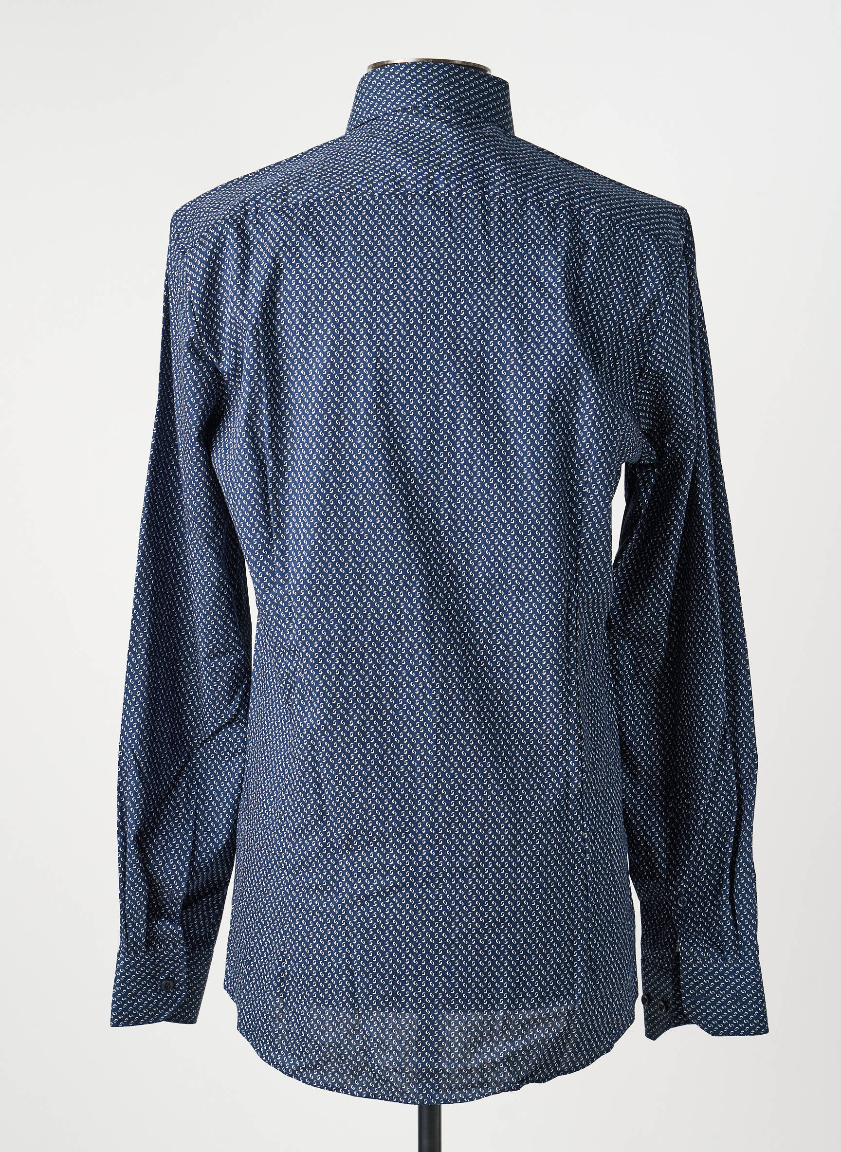Chemise manches longues imprimé fantaisie bleu MARVELIS homme