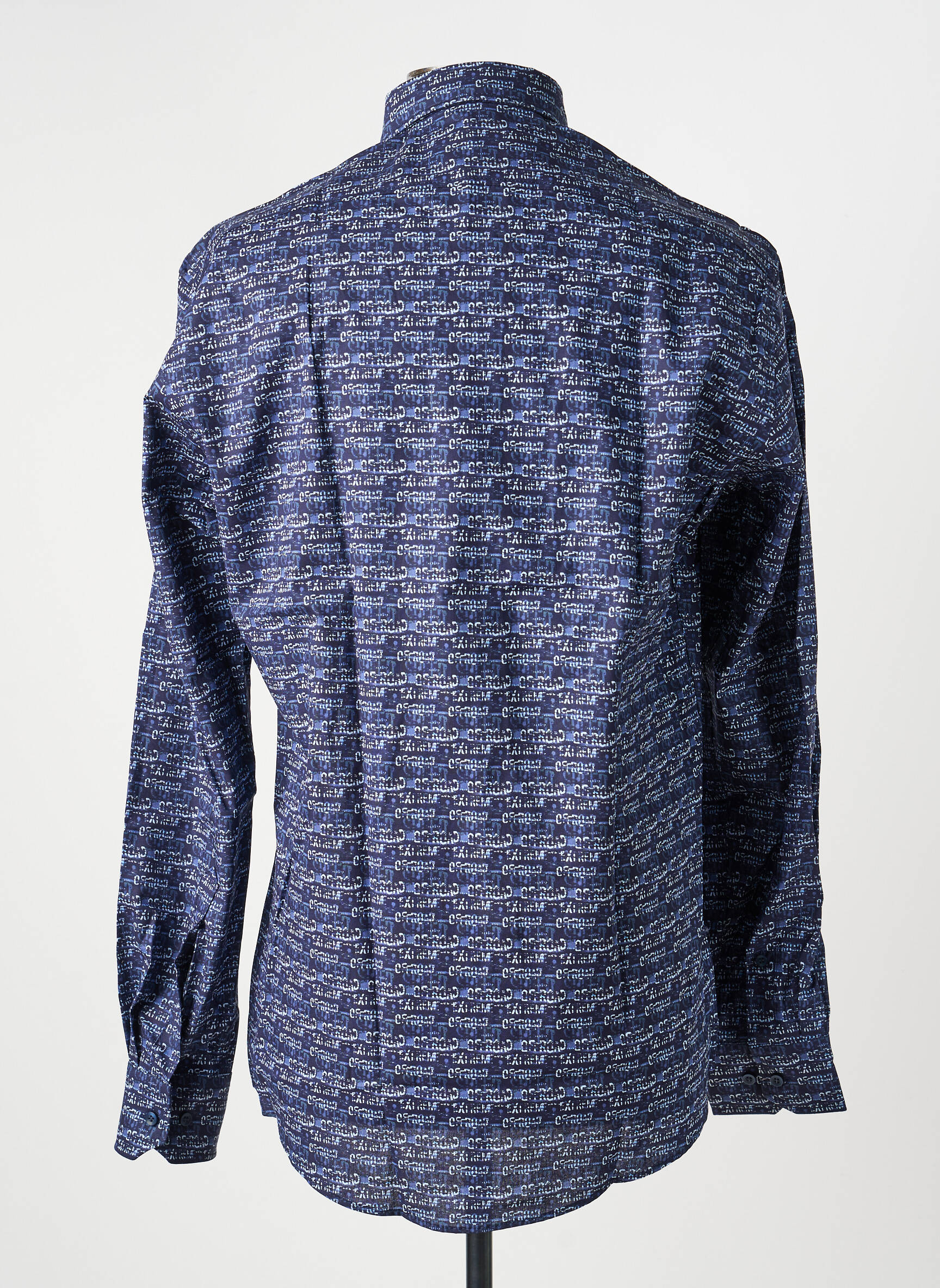 Chemise manches longues imprimé fantaisie bleu MARVELIS homme