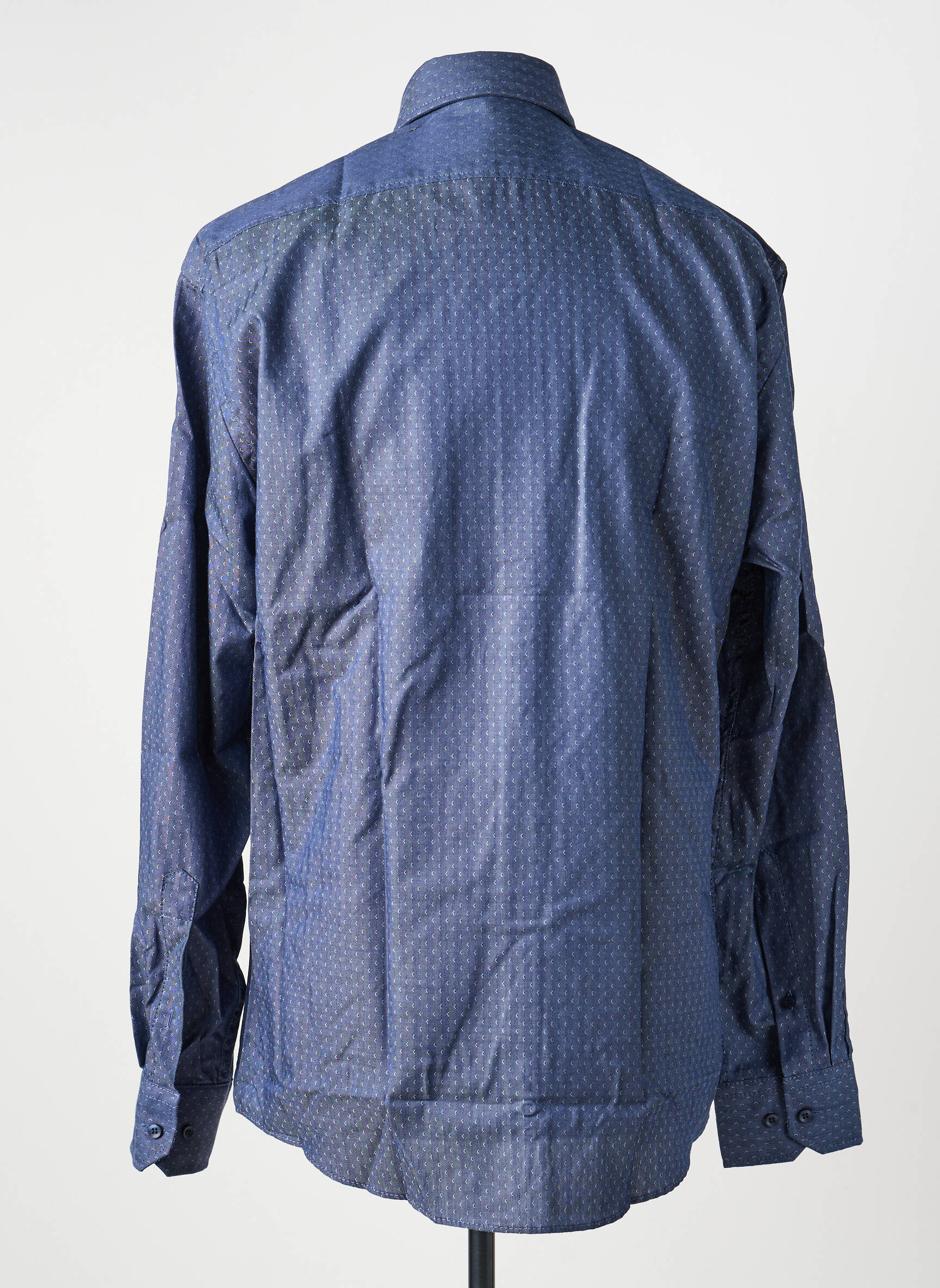 Chemise manches longues imprimé fantaisie bleu MARVELIS homme