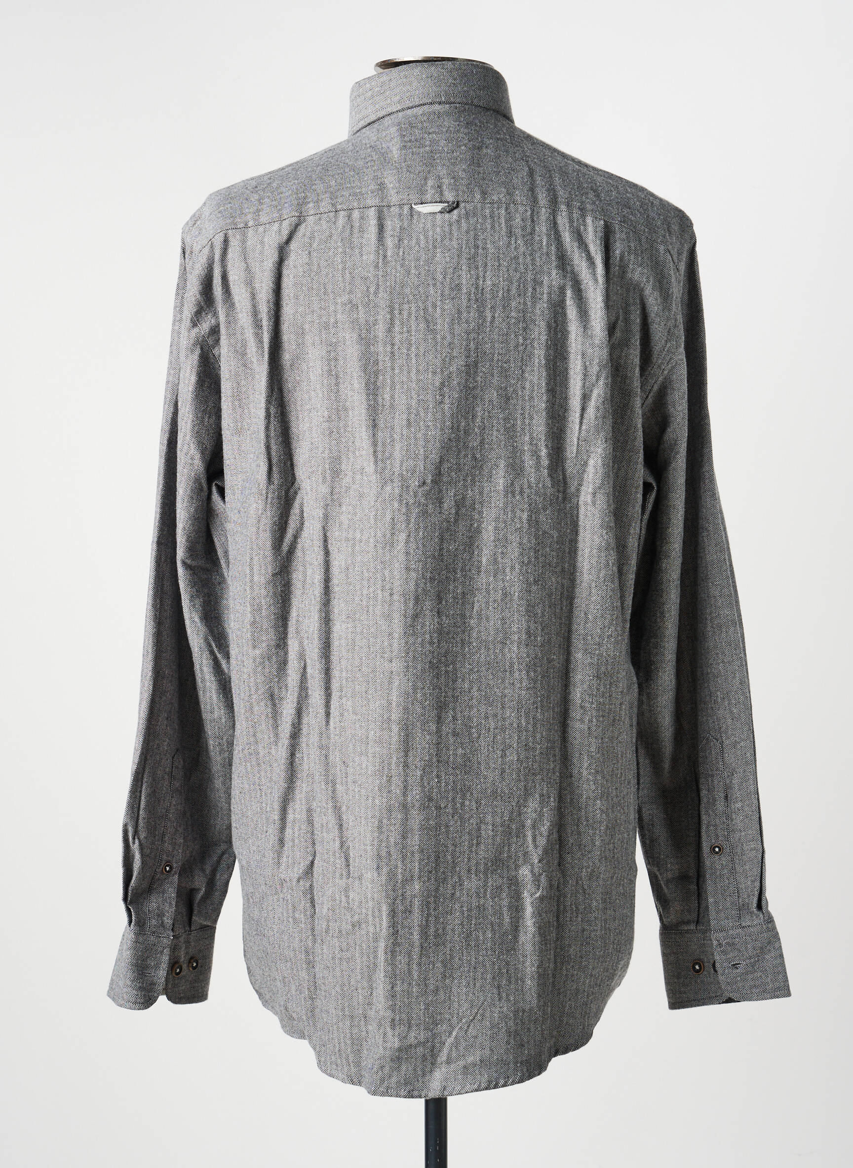 Chemise manches longues imprimé fantaisie gris REDMOND homme