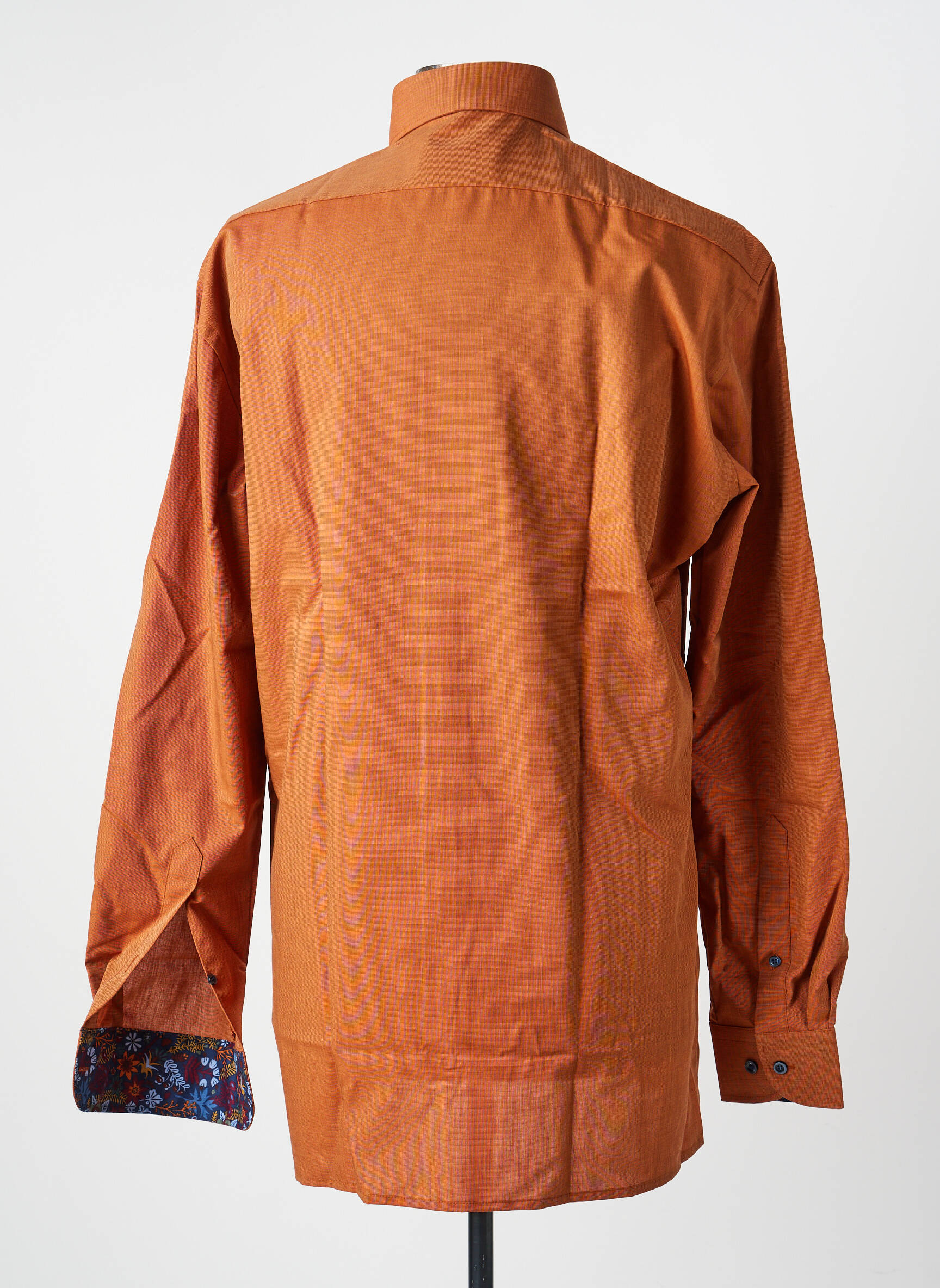 Chemise manches longues coupe droite marron MARVELIS homme