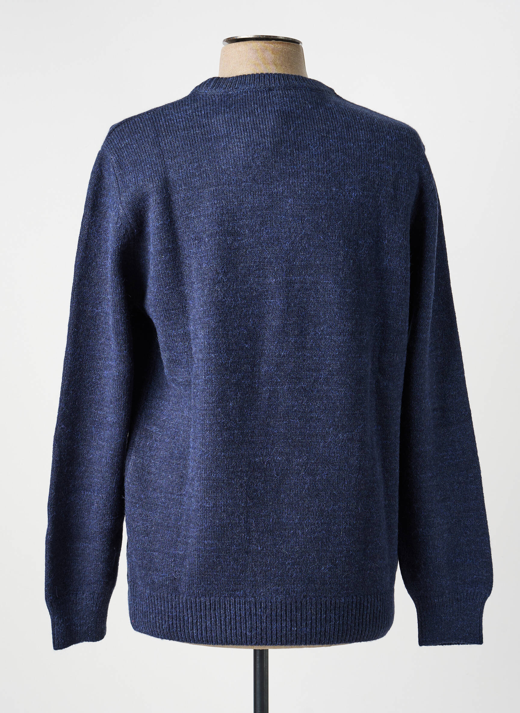 Pull col rond manches longues bleu STIL PARK homme