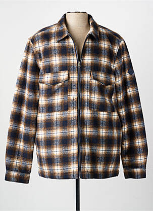 Veste casual finition intérieure fourrure synthétique marron TIFFOSI homme