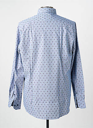Chemise manches longues imprimé fantaisie bleu MARVELIS homme