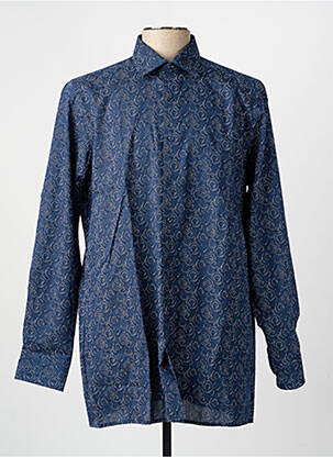 Chemise manches longues poches bleu MARVELIS homme