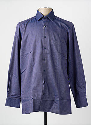 Chemise manches longues poches bleu MARVELIS homme