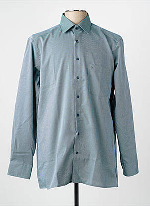 Chemise manches longues poches vert MARVELIS homme