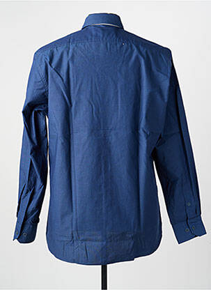 Chemise manches longues poches bleu MARVELIS homme